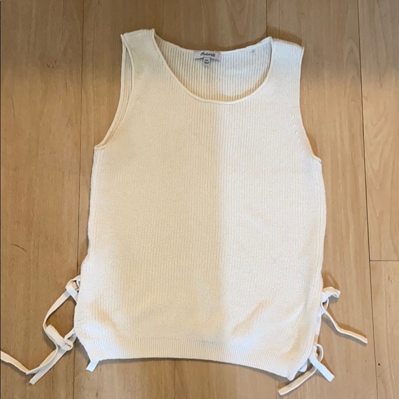 Madewell Tops - Madewell Cream Sleeveless Knit Top
